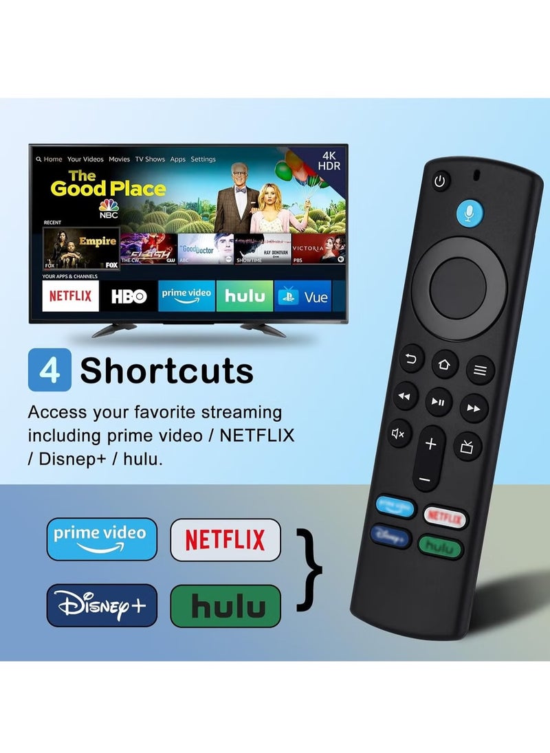 JAJEEK L5B83G Replacement Voice Remote Control for Fire Stick 3rd Generation – Compatible with Fire TV Stick 4K, Max, Lite, Cube (1st & 2nd Gen), AMZ Smart TV (3rd Gen) – Voice Control, Easy Setup, Black  - Image 4