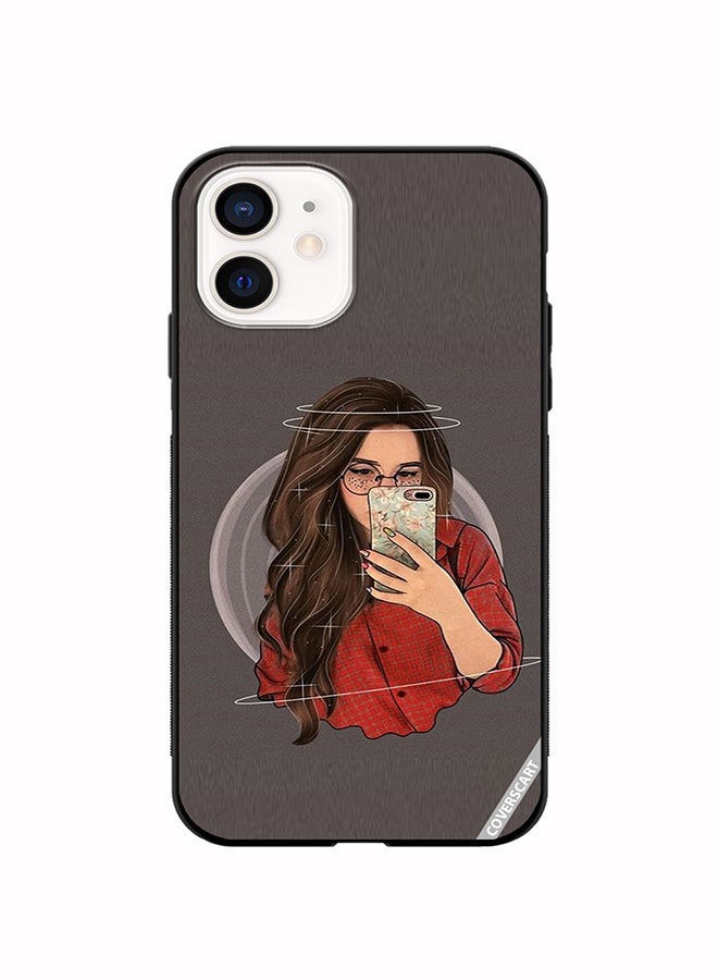 COVERSCART Protective Case Cover For Apple iPhone 11 Girl Clicks A Selfie Design Multicolour - Image 1