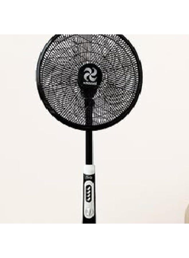 Nouval Prestige Electric Stand Fan 3 Speeds,18 Inch - Black - Image 3