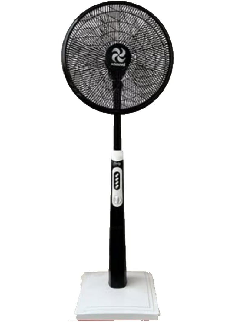 Nouval Prestige Electric Stand Fan 3 Speeds,18 Inch - Black - Image 1