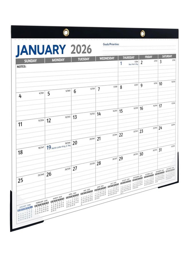 تقويم مكتبي لعام 2026، متوسط الحجم، أزرق - Image 1