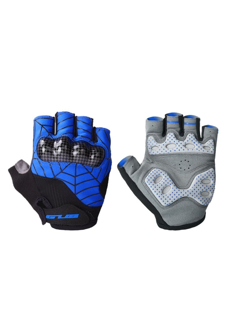 GUB ONE PAIR GUB S038 Bicycle Gloves Anti-collision Strengthening Glove for Outdoor Cycling Electric scooter(BLUE) - Image 1