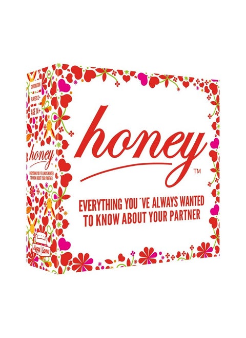 Hygge Games Honey - Everything You´ve Always Wanted to Know About Your Partner - Fun Conversation for Couples, red