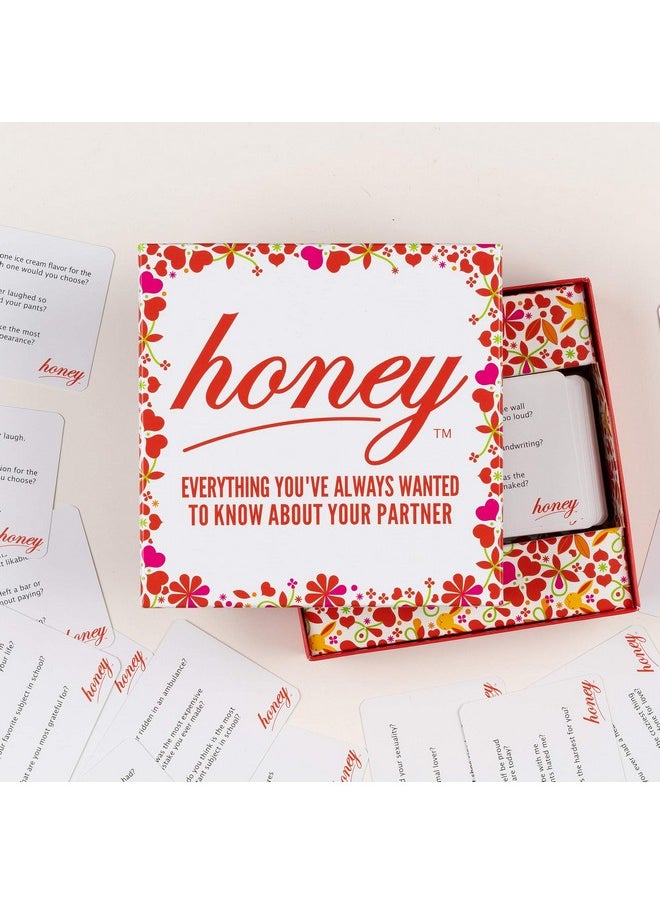 Hygge Games Honey - Everything You´ve Always Wanted to Know About Your Partner - Fun Conversation for Couples, red