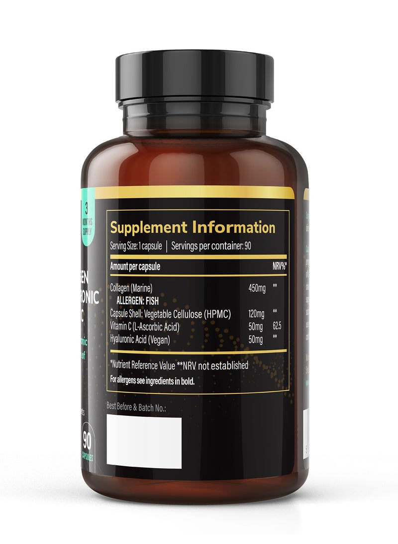 VITAPROS Marine Collagen Type I + Hyaluronic Acid & Vitamin C – Beauty Collagen for Skin, Hair & Connective Tissue - Image 2