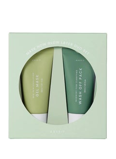 Mask Now Glow Later Mask Duo Set Clay Mask Gel Mask Mugwort Mask Skincare 30ml