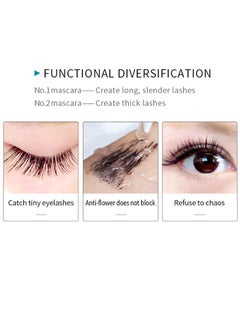 QIC 4D Silk Fiber Lash Mascara, 2 in 1 Thrive Mascara For Natural Lengthening And Thickening Effect  - Image 5