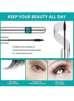 QIC 4D Silk Fiber Lash Mascara, 2 in 1 Thrive Mascara For Natural Lengthening And Thickening Effect  - Image 3