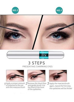 QIC 4D Silk Fiber Lash Mascara, 2 in 1 Thrive Mascara For Natural Lengthening And Thickening Effect  - Image 2