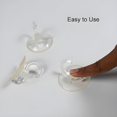 Oblivion Self Adhesive Wall Hooks 3 Pc - Strong Nail Free Wall Mount Transparent Rubber Vacuum Hangers, Reusable and Waterproof Sticky Hooks, Kitchen and Bathroom Organizers Accessories Items - Image 2