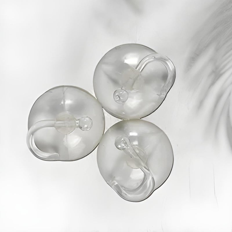 Oblivion Self Adhesive Wall Hooks 3 Pc - Strong Nail Free Wall Mount Transparent Rubber Vacuum Hangers, Reusable and Waterproof Sticky Hooks, Kitchen and Bathroom Organizers Accessories Items - Image 4