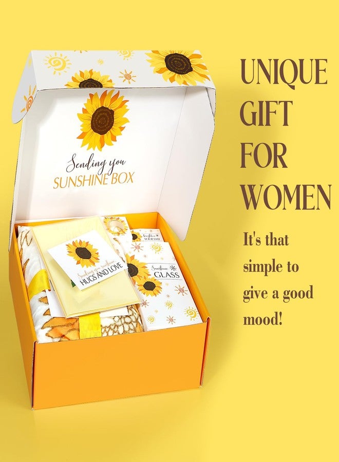 Suhctuptx Unique Birthday Gifts for Women Luxury Get Well Soon Gift Baskets for Women, Care Package for Women, Thinking of You Gifts Box for Her Mom Sister Best Friends (Yellow) - Image 3