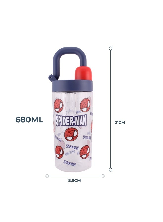 Brain Giggles BrainGiggles Water Bottle for Boys – Leakproof, BPA-Free Kids, Lightweight Tritan Water Bottle with Strap for School Toddler, No Spill (750ML) - Image 4