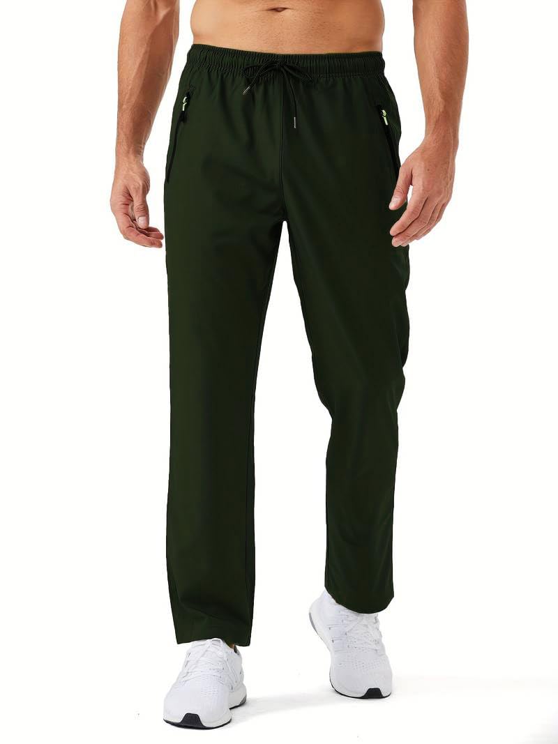 TOPLOT Men's Track Pant| Crafted with Lightweight and Breathable Fabric for All-Day Wear | Elastic Waistband with Adjustable Drawstring and Custom Fit | Gym, Sports & Daily Use (5217_34_Olive) - Image 5