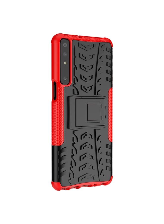 S-TOP Case For LG Stylo 7 4G Tire Texture Shockproof TPU+PC Protective Case with Holder - Image 2
