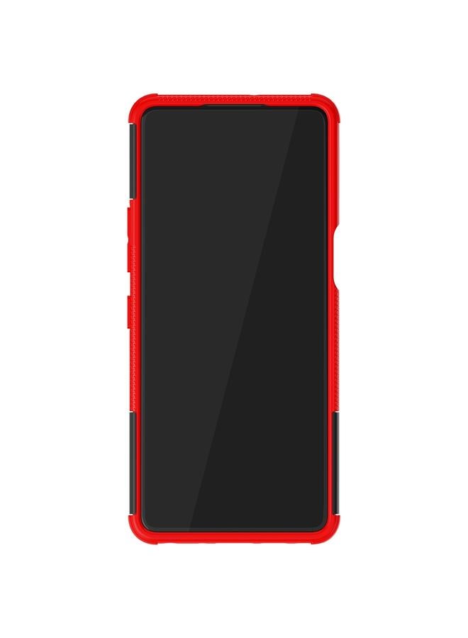 S-TOP Case For LG Stylo 7 4G Tire Texture Shockproof TPU+PC Protective Case with Holder - Image 3