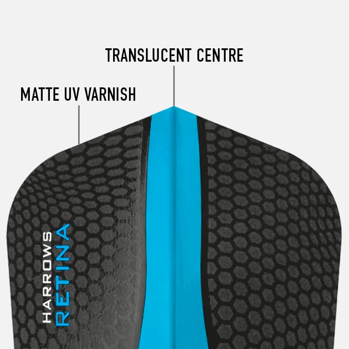 Harrows Retina Dart Flights | 5 x sets Darts Flights (15 Flights Total) I 100 Micron Dart Flights I Premium Extra Strong Made in UK I Professional Darts Accessories I Blue Dart Flights - Image 2