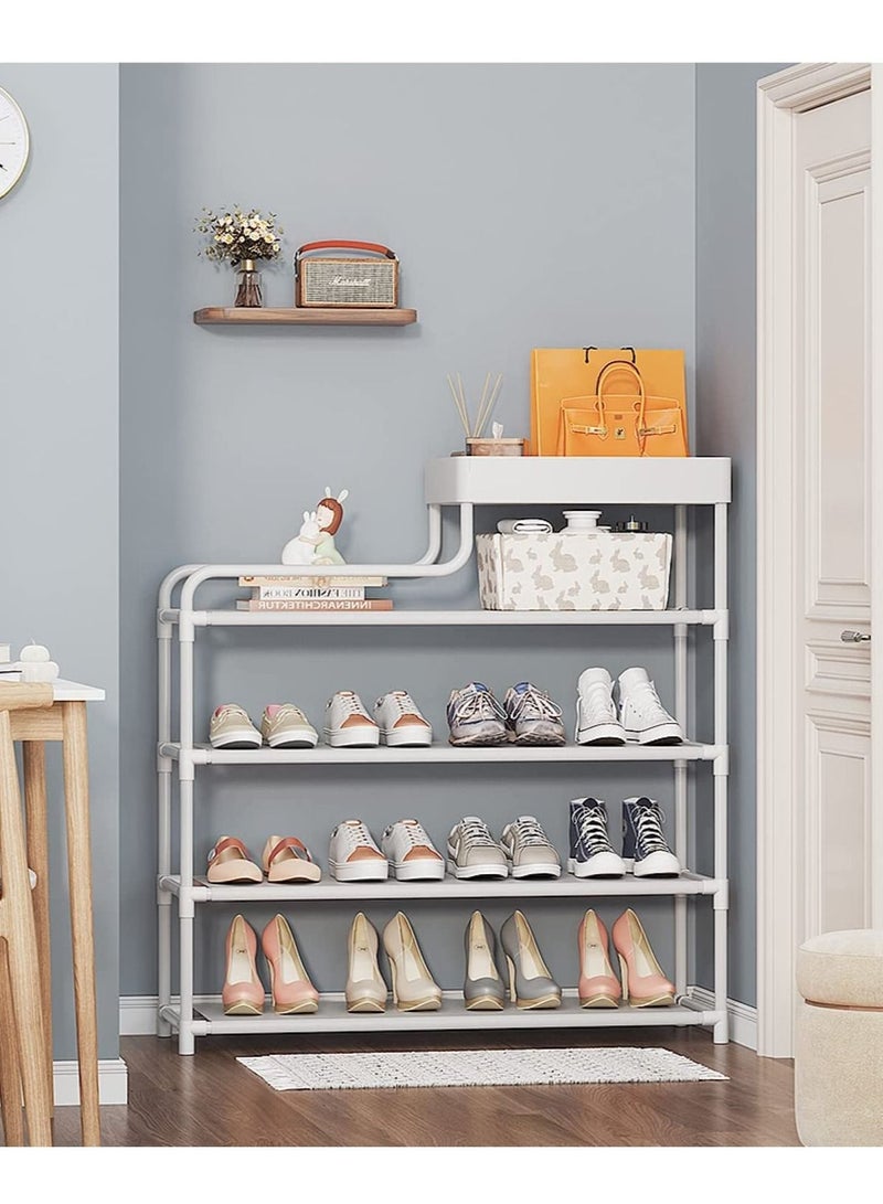 Fashion multilayer household door sturdy shoe cabinet multifunctional shelving storage cabinet dormitory rental room - Image 3