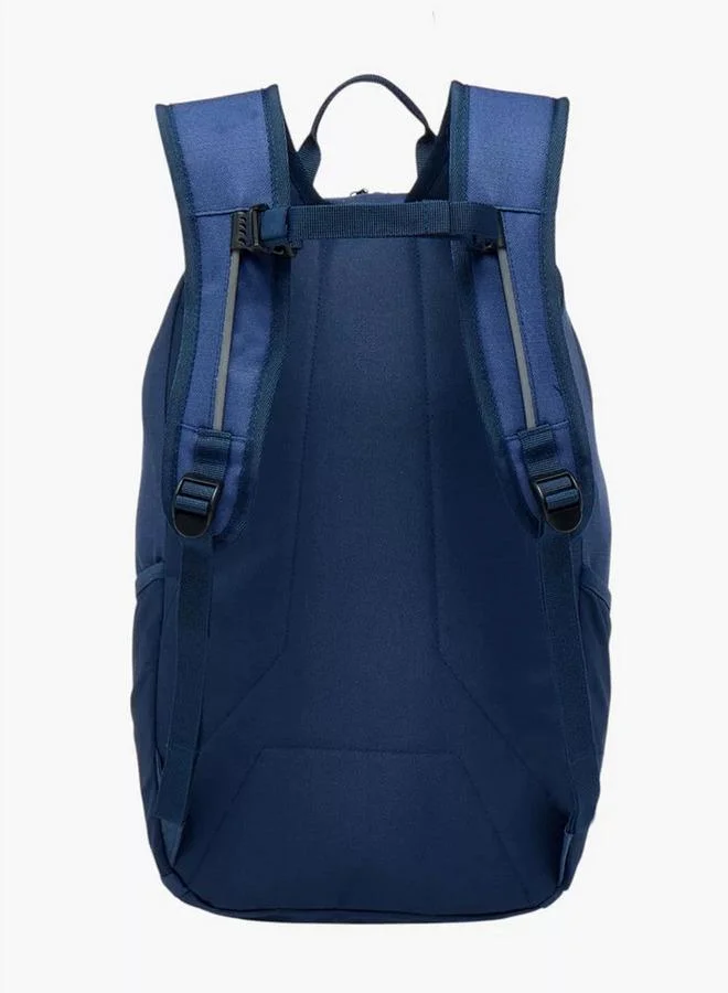 Kappa BLUE Logo Print Backpack with Adjustable Straps and Zip Closure - 16x46x27 cm for Men | Best Price UAE