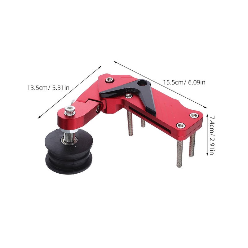 Red Aluminum Motorcycle Chain Tensioner Adjuster Guide Spring For Dirt Pit Bike ATV - Image 3