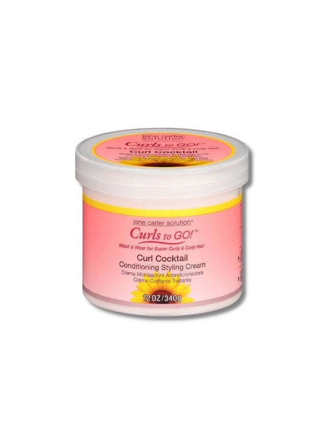 Jane Carter Wash & Wear Curl Cocktail Conditioning Styling Cream (340 g)