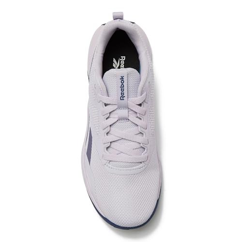 Reebok Women's NFX Trainer Sneaker, Athletic Gym or Workout Shoes for WomenDigital Gleam/Twilight Purple/Black, 5 - Image 4