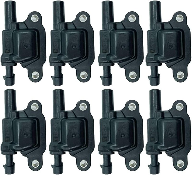 ARKAUTO 8PCS Ignition Coil Set for Cadillac, Chevy, GMC, Pontiac V8 Engines - Image 1
