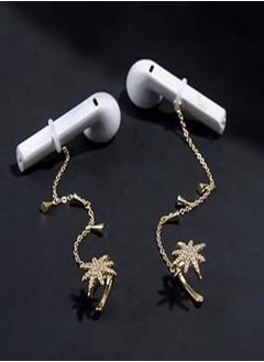 Generic Fashion Anti-Lost Earrings Earphone Clips looks like Jewelry compatible for AirPods 1 2 3 Pro/2 and xiaomi any Wireless Headphone (Jew star) 
