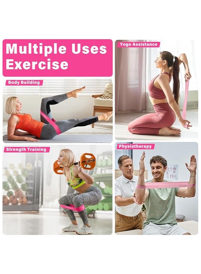 Generic Resistance Loop Exercise Bands with Instruction Guide and Carry Bag, Set of 5 - Image 4