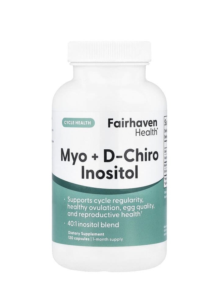 fairhaven health Fairhaven Health Myo + D-Chiro Inositol 120 Capsules  - Image 1