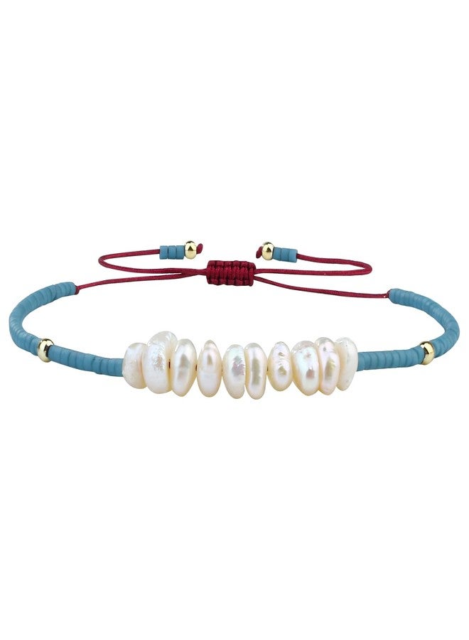 KELITCH Womens Pearl Bracelets Friendship Bracelet Handmade Miyuki Beads Charm Bracelet Holiday Gift - Image 1