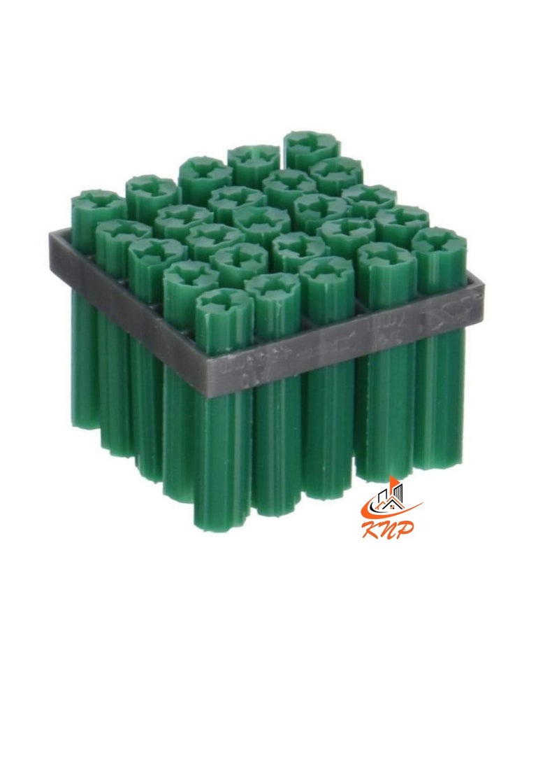 KNP Green Expanded Plug 7 X 1" 25mm - Image 1