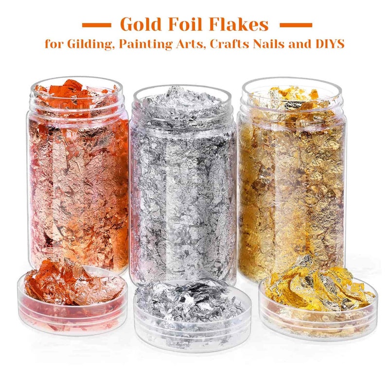 Paxcoo Gold Foil Leaf Flakes - Image 2