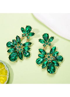 YAHPERN St.Patrick'S Day Earrings For Women, Rhinestone St.Patrick'S Day Accessory, Holiday Green Crystal Earrings Irish Carnival Parade Party Jewelry Gifts (Style D)  - Image 5