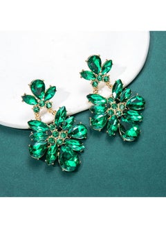 YAHPERN St.Patrick'S Day Earrings For Women, Rhinestone St.Patrick'S Day Accessory, Holiday Green Crystal Earrings Irish Carnival Parade Party Jewelry Gifts (Style D)  - Image 2