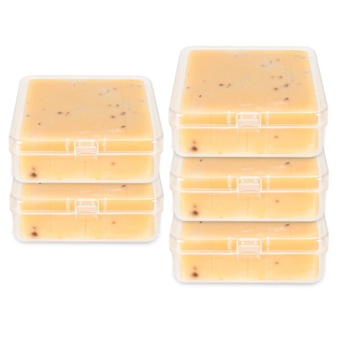 TRAVEL SOAP CONTAINER SQUARE SOAP BOX HOLDER PORTABLE STORAGE RACK FOR CAMPING SHOWER GYM OUTDOOR HIKING BATHROOM SQUARE SOAP DISH 5 CLEAR