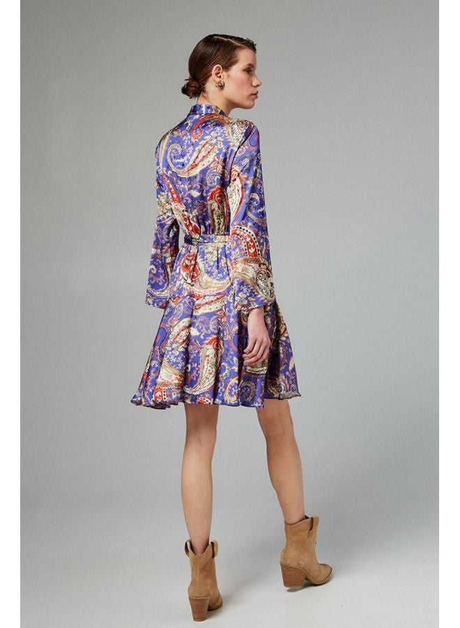 BSB Wrap dress with paisley print - Image 4
