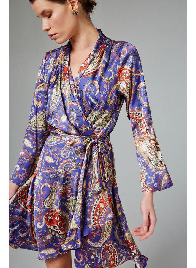 BSB Wrap dress with paisley print - Image 2