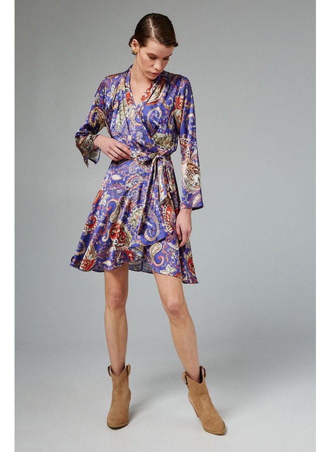 BSB Wrap dress with paisley print - Image 3