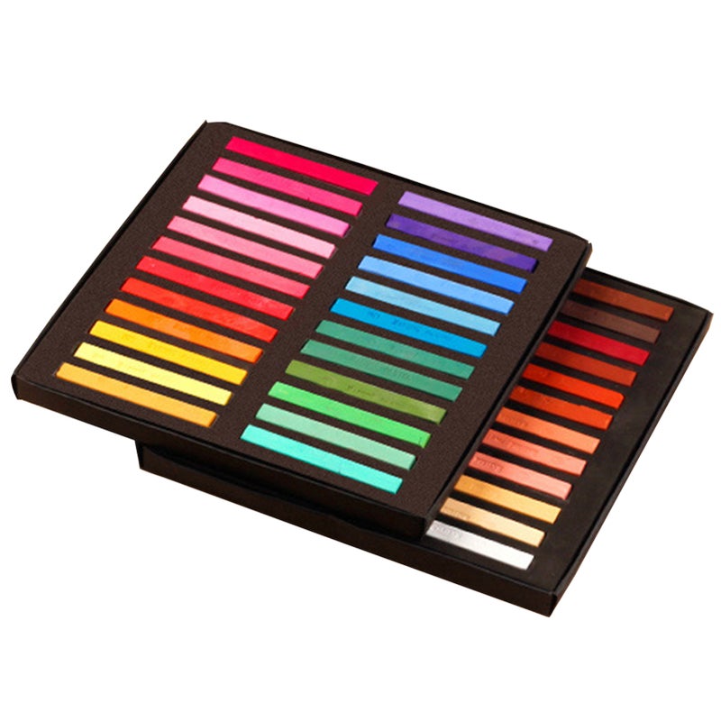 Square Pastel Set 12/24/36/48 Colors Soft Dry Pastel Artist Chalk Pastel Sticks Non for Office School Art Drawing Painting Supplies - Image 4