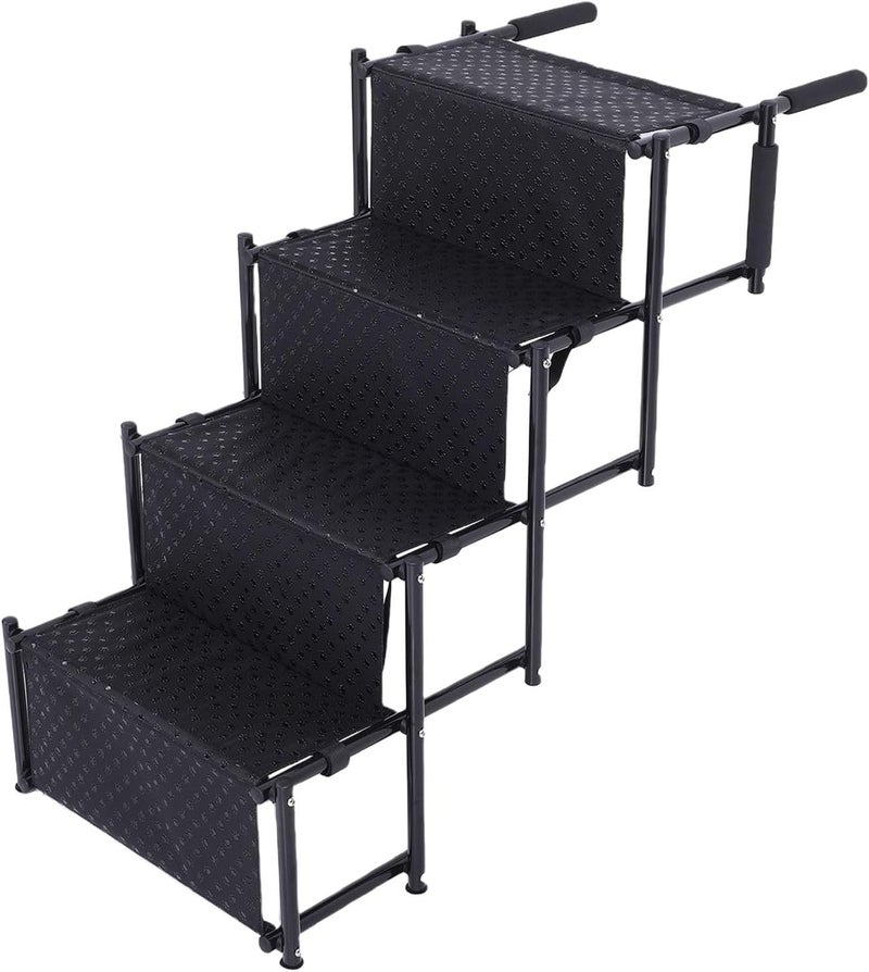 Zunate 4 Step Dog Stair, Foldable and Portable Nonslip Pet Steps with Adjustable Height and Length for Cars, SUVs, Trucks, RVs, and Indoor Furniture - Image 5