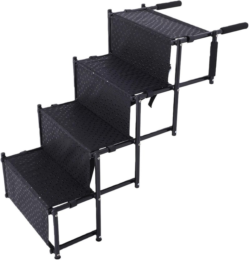Zunate 4 Step Dog Stair, Foldable and Portable Nonslip Pet Steps with Adjustable Height and Length for Cars, SUVs, Trucks, RVs, and Indoor Furniture - Image 4