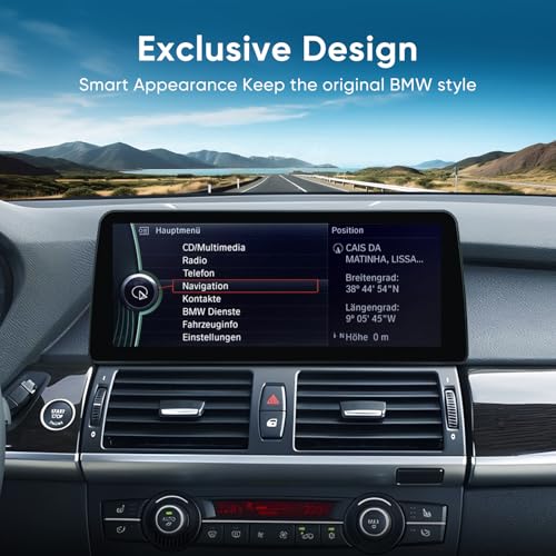 AINAVI 12.3 inch Touch Screen for BMW X5 X6 CIC E70 E71 (2011-2013) Wireless CarPlay Android Auto Upgrade Factory Car Radio Retain Original Amplifier Stereo Sound System - Image 3