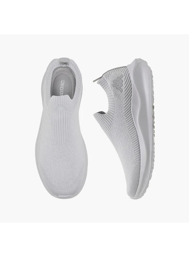 Kappa Men's Logo Print Slip-On Sports Shoes with Pull Tab