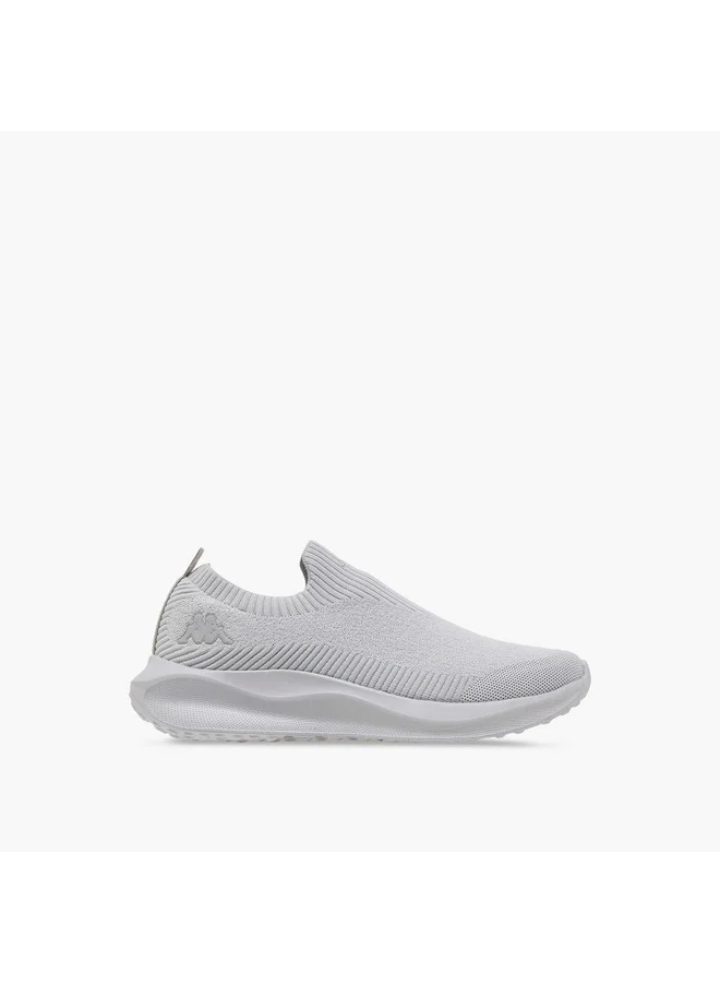 Kappa Men's Logo Print Slip-On Sports Shoes with Pull Tab