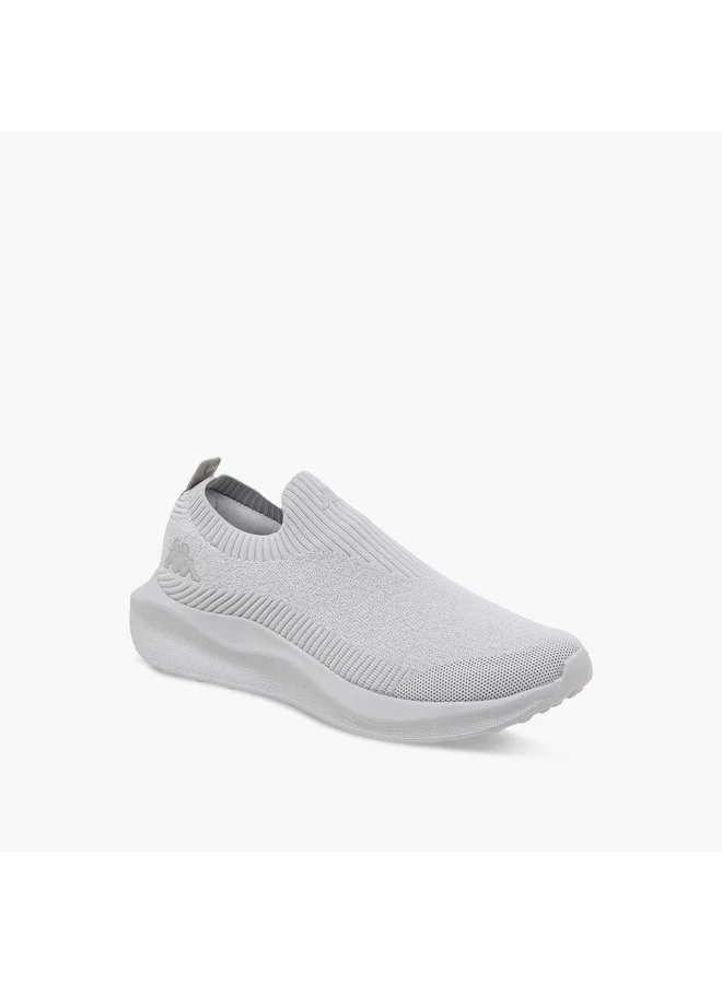 Kappa Men's Logo Print Slip-On Sports Shoes with Pull Tab