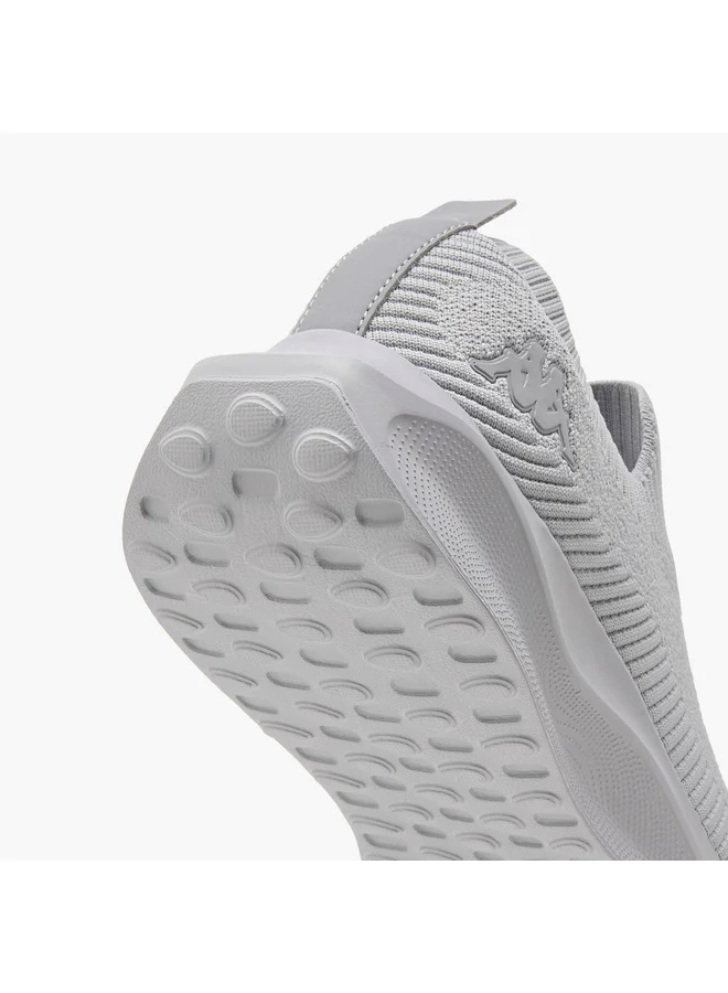 Kappa Men's Logo Print Slip-On Sports Shoes with Pull Tab