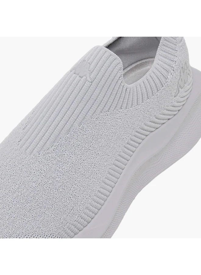Kappa Men's Logo Print Slip-On Sports Shoes with Pull Tab