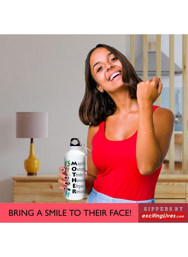 exciting Lives - Mother Sipper Water Bottle - Gifts for Mother's Day, Birthday, Anniversary, For Mother, Maa, Best Women's Day gift- 600 ml (METAL) - Image 5