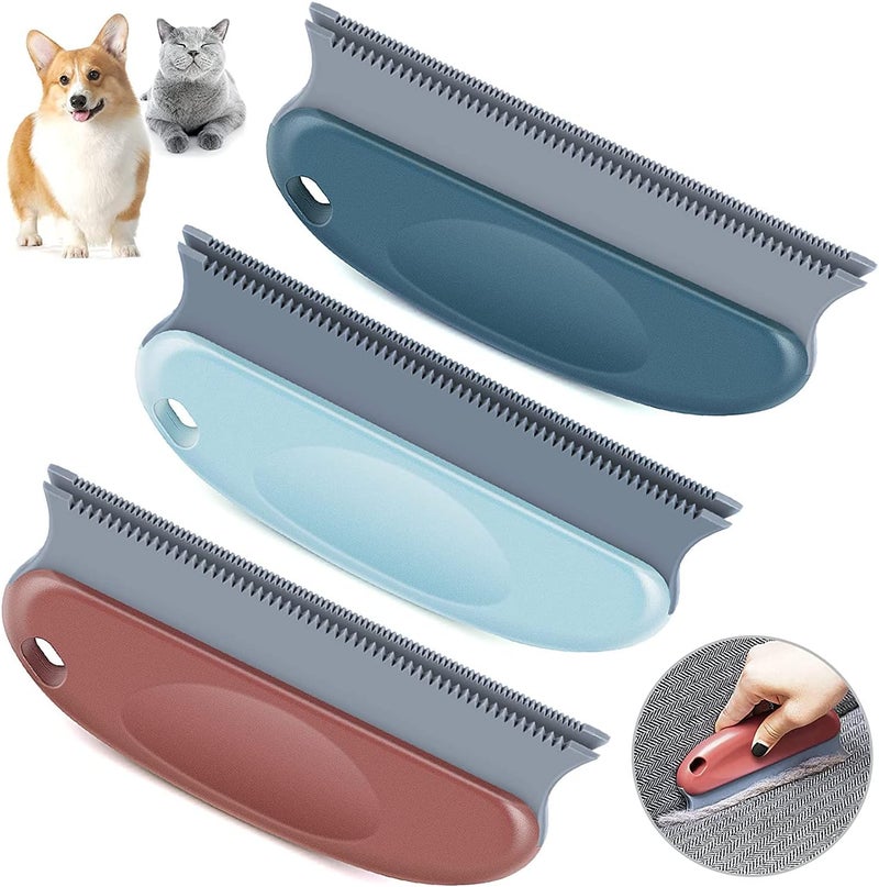 Aerbee 3 Pcs Lint Remover Pets Lint Brush, Pet Hair Remover Hair Detailer Cleaning Brush, Dog Cat Hair Lint Remover Brush for Cleaning Carpet Sofa Clothes Bed Couch Chair Blinds Car Interiors - Image 1